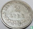 Italien 2 Lire 1863 (N - ohne gekrönte Wappen) - Bild 2