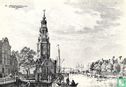 De Montelbaanstoren aan de Oude Schans Amsterdam   - Afbeelding 1