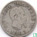 Italie 50 centesimi 1863 (T - avec écusson couronné) - Image 1