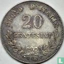 Italie 20 centesimi 1867 - Image 2