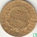  France 20 francs 1806 (A) - Image 1