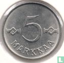 Finlande 5 markkaa 1962 - Image 2