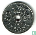 Norwegen 1 Krone 2003 - Bild 1