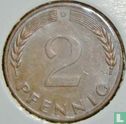 Allemagne 2 pfennig 1968 (D - bronze) - Image 2