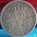 Frankrijk 5 francs 1815 (LOUIS XVIII - Q) - Afbeelding 1