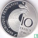 Frankreich 10 Franc 1986 (PP - Silber) "100th anniversary Birth of Robert Schuman" - Bild 1