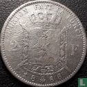 Belgique 2 francs 1866 (sans croix sur couronne) - Image 1