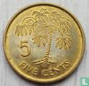 Seychellen 5 Cent 1990 - Bild 2