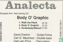 Excerpts from Body O' Graphic - Afbeelding 1