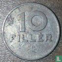 Hongarije 10 fillér 1968 "muntslag 45 graden gedraaid" - Afbeelding 2