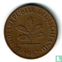 Duitsland 1 pfennig 1967 (F) - Afbeelding 1