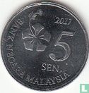 Malaysia 5 sen 2017 - Image 1
