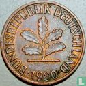 Allemagne 2 pfennig 1980 (F) - Image 1