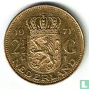 Nederland 2½ gulden 1971 (verguld) - Afbeelding 1