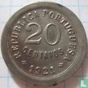 Portugal 20 centavos 1921 (type 1) - Image 1