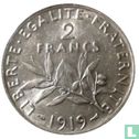France 2 francs 1919 - Image 1