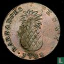 Barbadoes  1 penny  1792 (pineapple) - Image 1