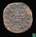England  1 farthing  1636-1644  (double-crowned double-rose) - Image 1