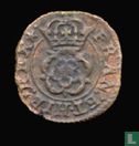 Engeland  1 farthing  1636-1644  (dubbel gekroonde dubbele roos) - Afbeelding 2