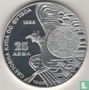 Bulgaria 25 leva 1986 (PROOF - with year at the top) "Football World Cup in Mexico - Eagle" - Image 1