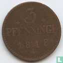 Mecklembourg-Schwerin 3 pfenninge 1848 - Image 1