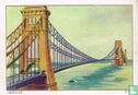 Le pont suspendu sur l'Hudson, à New-York - Afbeelding 1