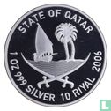 Qatar 10 riyals 2006 (PROOF) "Asian Games in Doha - Table tennis" - Image 1