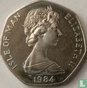 Man 50 pence 1984 (PROOF - zilver) "Quincentenary of the College of Arms" - Afbeelding 1
