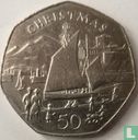 Isle of Man 50 pence 1981 (AA) "Christmas 1981" - Image 2