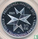 Malta 10 euro 2017 (PROOF) "Maltese Presidency of the European Union Council" - Afbeelding 2