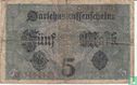 Reichsschadenverwaltung, 5 marks 1917 (P.56- Ros.54a) - Image 2