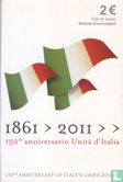 Italië 2 euro 2011 (folder) "150th anniversary of Italian unification" - Afbeelding 1