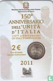 Italië 2 euro 2011 (folder) "150th anniversary of Italian unification" - Afbeelding 2