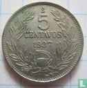 Chili 5 centavos 1937 - Afbeelding 1