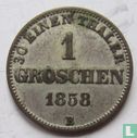 Oldenburg 1 groschen 1858 (type 2) - Afbeelding 1