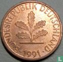 Allemagne 1 pfennig 1991 (A) - Image 1