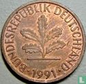 Germany 1 pfennig 1991 (G) - Image 1