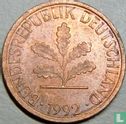 Duitsland 1 pfennig 1992 (J) - Afbeelding 1