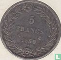 Frankrijk 5 francs 1830 (Louis Philippe I - Tekst excuse - A) - Afbeelding 1