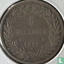 France 5 francs 1831 (Texte en relief - Tête nue - A) - Image 1