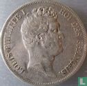 France 5 francs 1830 (Louis Philippe I - Texte incus - W) - Image 2