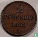 Hanovre 2 pfennige 1856 - Image 1