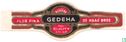 Gedeha - The Quality Cigar - Flor Fina - De Haas Bros - Afbeelding 1