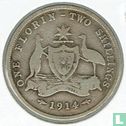 Australie 1 florin 1914 (aucun marque d'atelier) - Image 1