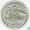 Australië 6 pence 1911 - Afbeelding 1