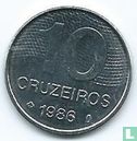 Brasilien 10 Cruzeiro 1986 - Bild 1