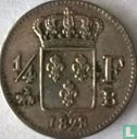 France ¼ franc 1828 (B) - Image 1