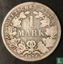 Empire allemand 1 mark 1876 (D) - Image 1