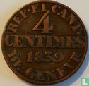 Geneva 4 centimes 1839 - Image 1