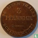 Anhalt-Bernbourg 3 pfennige 1840 - Image 2